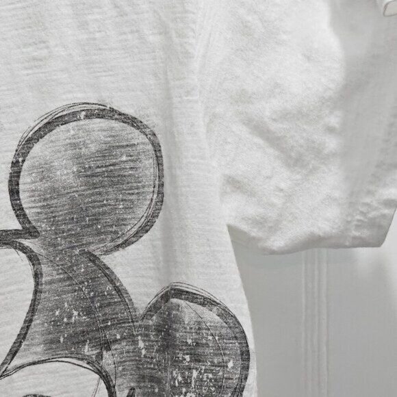Disney Store Ladies Mickey & Minnie Mouse Kiss White Tee L - Picture 9 of 13